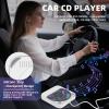 Howduoyu Portable CD Player for Car, External Car CD Player with USB/AUX Ports, Anti-Skip, Universal Music Player for Vehicle, Laptop, TV, Computer, Plug & Play, Adapter(A to C) (Car CD Player) view 2