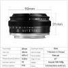 Compatible for Sony E 25mm F2 APS-C Manual Focus Wide Angle Lens for a6000 a6400 XT30 XT4 XS10 Zfc EOS M EOSR M43 L(X) view 4