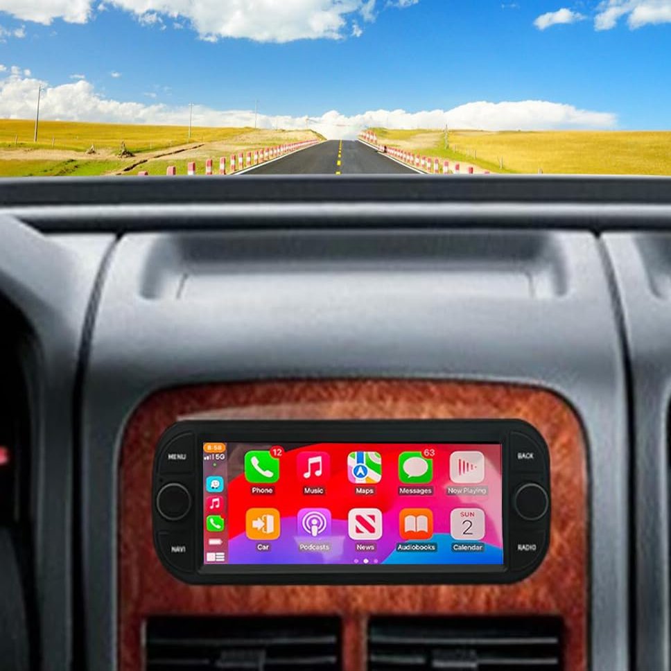 6.86" Car Stereo Radio for Jeep Grand Cherokee WJ 1999-2004, 2+32G Touch Screen Double Din Radio for Grand Cherokee Head Unit GPS Navi Android 14 Bluetooth Stereo Backup Camera Mirror Link 2+32G