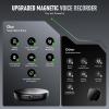 136GB Magnetic Voice Activated Recorder - (9800Hours) Portable Dictaphone Digital Voice Recorder with Playback for Lectures Meetings, Tap Recording Device with AI-Intelligent Triple Noise Reduction view 4