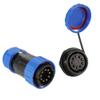 ZBLZGP TY32 9-Pin Solderless Waterproof Connector, Threaded Lock Anti-Looseness Flame-Retardant Shell for Medical Equipment & Smart Home view 2