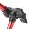 11in Adjustable Universal Arm Base Holder Stand, Magic Arm Metal Universal Arm, 360 Rotation with One Key Locking, 1/4in Screw for Camera LCD Monitor Light, Aluminum Alloy (11 inches red) view 3