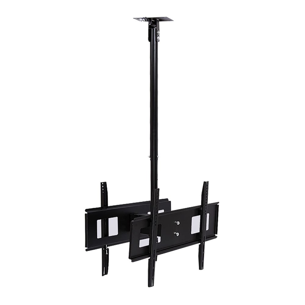 Adjustable Ceiling TV Mount Bracket - Tilt & Swivel for 32-65" LED Screens, Dual-Screen Wall Mount Stand, Ideal for Home & Office Use, Space-Saving Design