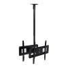 Adjustable Ceiling TV Mount Bracket - Tilt & Swivel for 32-65" LED Screens, Dual-Screen Wall Mount Stand, Ideal for Home & Office Use, Space-Saving Design view 1