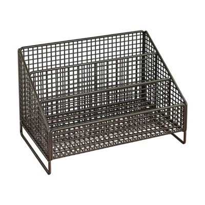  CD Storage Rack Organizer Sleek Modern Display Rack Disc Holder Tabletop Contemporary Multi Purpose Accessory CD Holder, Black