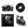 Compatible for Sony E 25mm F2 APS-C Manual Focus Prime Lens for A6000 A7RIII A7S XT30 XT-100 ZFC Z5 M43 Mount(E-Mount(APS-C)) view 3