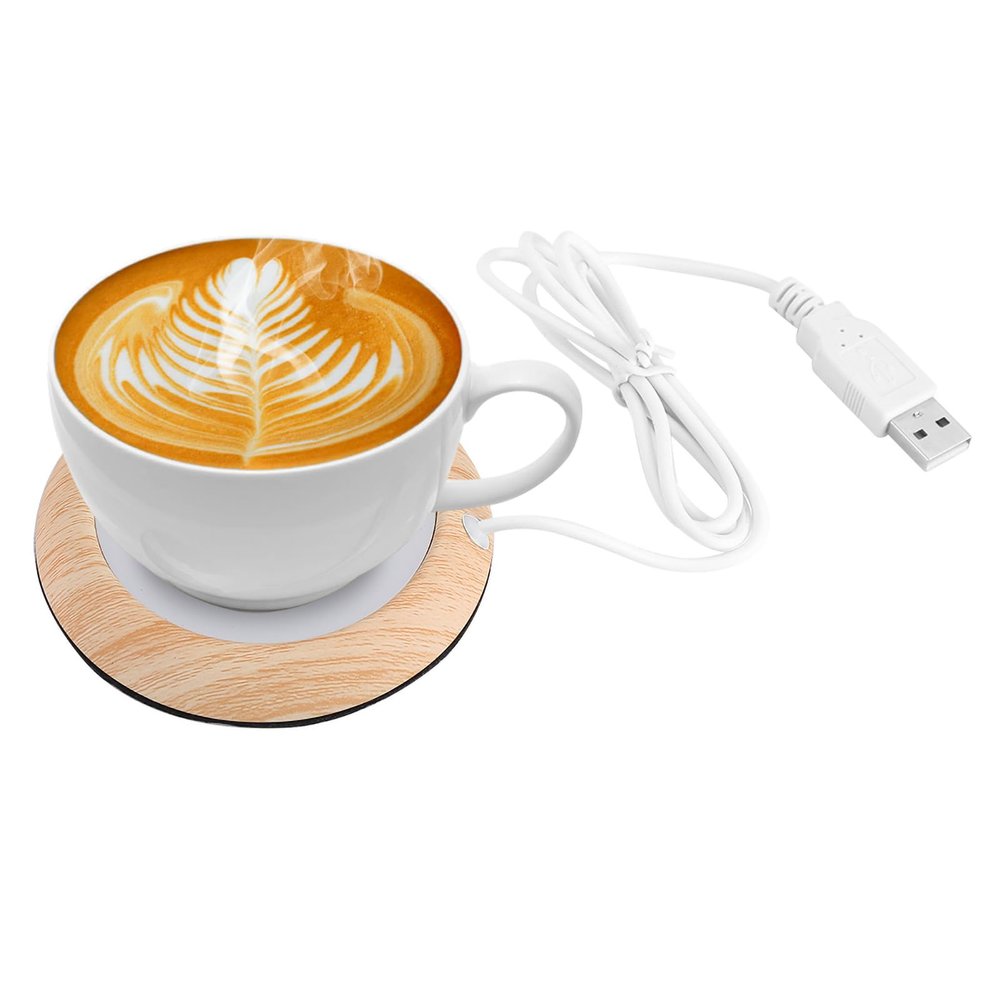 Coffee Mug Warmer, Portable 5W 5V Mini Fast Heating Cup Warmer USB Heats for Tea, Milk, Hot Drinks, Max Temp 80 (Light)