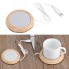 Coffee Mug Warmer, Portable 5W 5V Mini Fast Heating Cup Warmer USB Heats for Tea, Milk, Hot Drinks, Max Temp 80 (Light) view 3