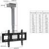 CHENWMZ Adjustable Universal Electric Ceiling TV Mount - 70cm TV Lifter Bracket for Flat Screens Space-Saving TV Cabinet Mounting Solution Easy Installation view 2