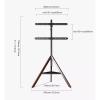 CHENWMZ Ceiling TV Mount,LCD TV Floor Frame Stand - Portable TV Tripod Mount, for 32-75 Inch Flat and Curved TV Screens, Floor TV Stand with Shelf, Adjustable Height, Up to 50kg view 2