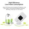 UPALDHOU Portable WiFi, 4G 300Mbps High Speed Hotspot Mobile Router with SIM Card Slot Support 10 Devices for Travel Camping (White) view 3