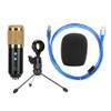 WiseZythum USB Condenser Microphone, Professional Studio Recording Mic with Tripod Stand, High Sensitivity Adjustable Angle Microphone for PC, Podcast, Gaming, Streaming, Home Studio, (Gold) view 1