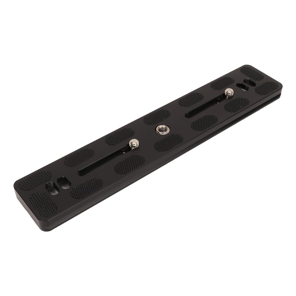 200mm Camera Extended Quick Release Plate, Arca Compatible QR Plate, Long Sliding Rail Plate with 1/4 3/8 Inch Threaded Holes, Lightweight Aluminum Alloy for Tripod Monopod Camera