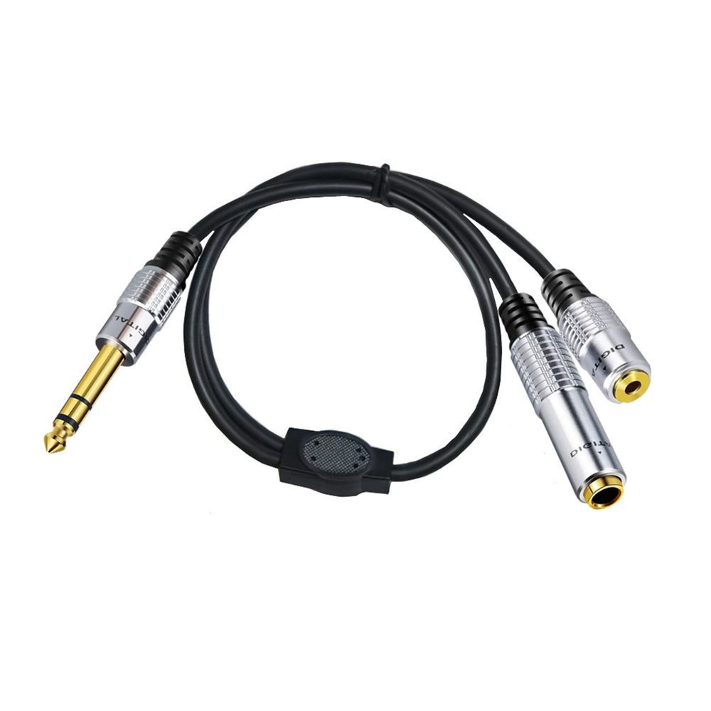 1/4" Male to /4" Female+/8" Cable Stereo Socket Cord Headphone Extension Cable Replacements