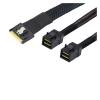 ABKMXZKD MI NI SlimSAS SFF-8654 8i 4.0 to 2X S*A*S HD SFF-8643 Server Connection Cable(0.5m) view 1