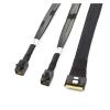 ABKMXZKD MI NI SlimSAS SFF-8654 8i 4.0 to 2X S*A*S HD SFF-8643 Server Connection Cable(0.5m) view 2