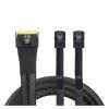 ABKMXZKD MI NI SlimSAS SFF-8654 8i 4.0 to 2X S*A*S HD SFF-8643 Server Connection Cable(0.5m) view 3