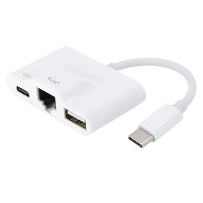 USB C Ethernet A, Wired Network Card with RJ45 Port, USB Type C to Ethernet Con for Computers Ts, Fast 90Mbps Play P20