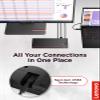 Lenovo ThinkPad USB 4 Smart Dock 5500 w/ 135W Adapter, Supports up to 4 Displays, 100W Power to Laptop, Integrated USB4 Cable, Eclipse Black view 2