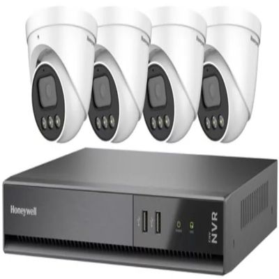 HKCNV040101CE5R304 Color Night Vision Video (CNV) Surveillance Kit, Includes 4-Channel 1TB HDD Network Video Recorder and (4) 5MP Ball Cameras