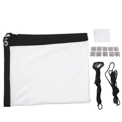 16:9 Projection Curtain, Portable Projector Screen, HD Video Movie Screen with Smooth, Lightweight Foldable Design for Indoor Outdoor Home Theater, Classroom, Conference Pr (100 inch)