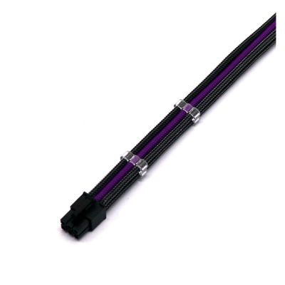 20/30cm 6Pin GPU/PCIE Male to Female PSU Extension Power Cable Premium 11 Colors UL 1007 18awg with Combs(30cm,Carbon Purple)