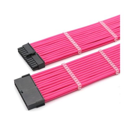24pin Extension Cable Motherboard 24Pin ATX Male to Female 4mm Sleeved 30cm(K 16A)