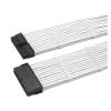 24pin Extension Cable Motherboard 24Pin ATX Male to Female 4mm Sleeved 30cm(K 16A) view 2