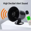 banapoy Wired Alarm Siren Horn, Compact PA Megaphone Speaker, 120dB High Volume Security Siren Horn Megaphone Speaker, Support MP3 Play, for Emergency Vehicles, Marine, Industrial view 2