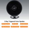 banapoy Wired Alarm Siren Horn, Compact PA Megaphone Speaker, 120dB High Volume Security Siren Horn Megaphone Speaker, Support MP3 Play, for Emergency Vehicles, Marine, Industrial view 4