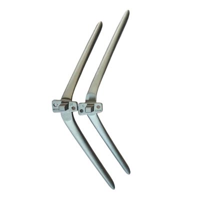 Tv Stand Base Legs Compatible For L65M6-5P Metal Material Bracket Silvery Without Screws