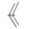 Tv Stand Base Legs Compatible For L65M6-5P Metal Material Bracket Silvery Without Screws view 1