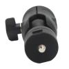 2 in 1 Mini Tripod Ball Head Geared Mount with 360 Degree Rotation, 1 / 4in Screw and Adjustable Phone Clip up to 8cm - Versatile Camera Mount for Tripods, Monopods, and Sliders view 3