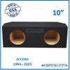 Accord 1994-2025 10" Dual Sealed Sub Box 10" Dual Subwoofer Enclosure Speaker Box Ground Shaker Ground-Shaker Sub Enclosure Car Audio view 2