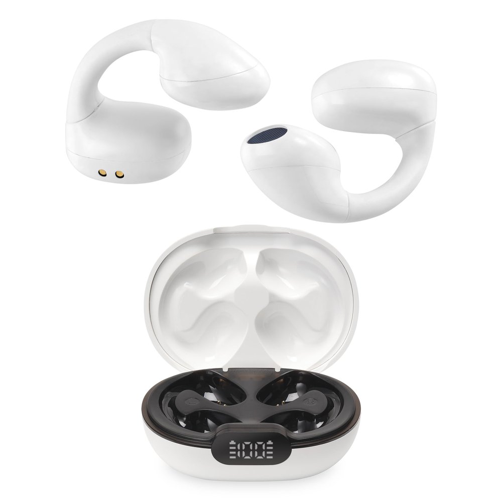 iLive Electronics Clear Truly Wireless Open Ear Clip Earbuds, IAEBTO25W