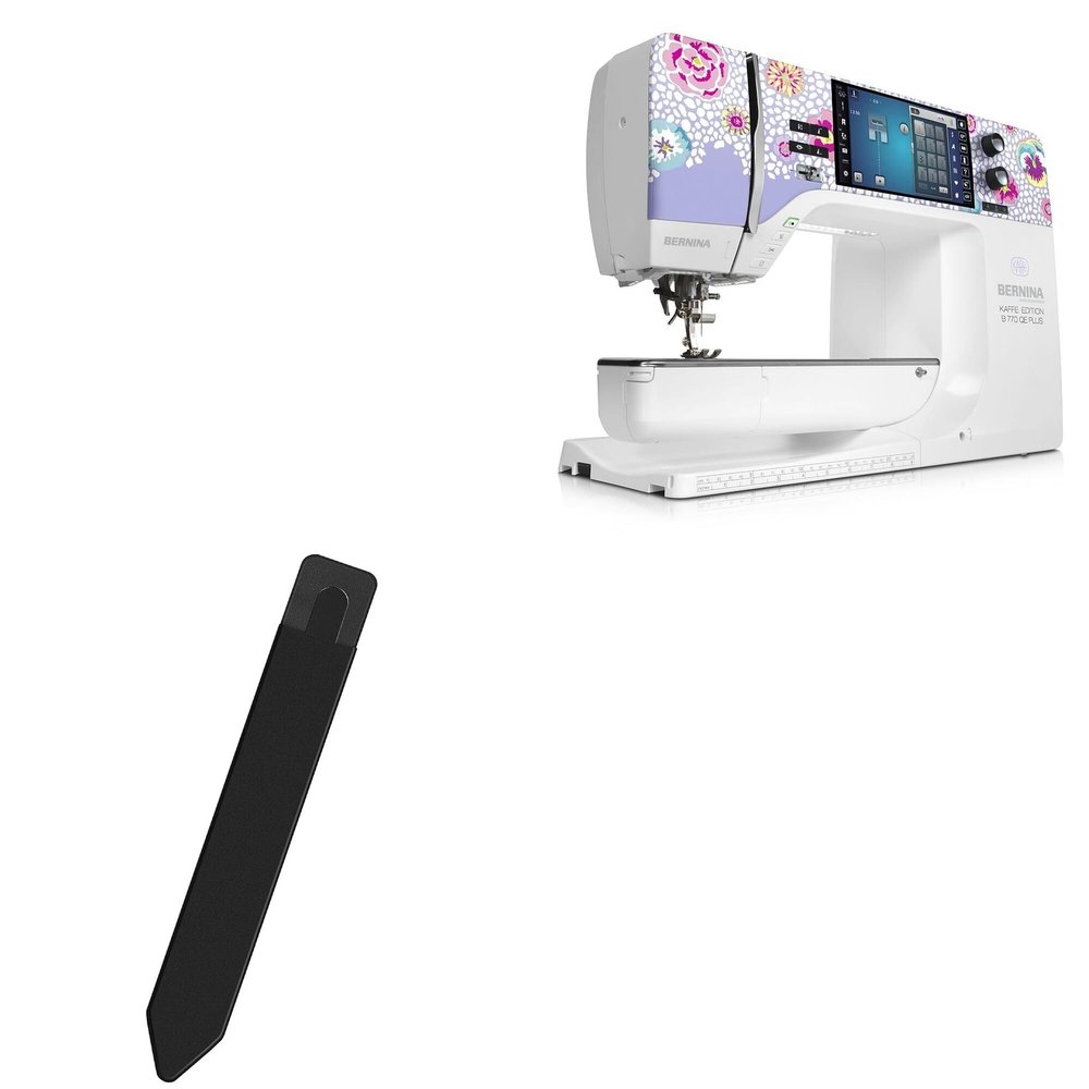 BoxWave Stylus Pouch Compatible with BERNINA 770 QE Plus Kaffe Edition - Stylus PortaPouch, Pen Stylii Holder Carrier Portable Self-Adhesive - Jet Black