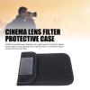 Xiuganpo 4x5.65inch Lens Filter Carry Case Wallet, Nylon Padded Protective Bag with Hook and Loop Closure, Lens Filter Case for 100x150mm Cinema Lens Filter Storage view 2