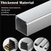5 10 Pcs Stainless Steel Channel Cable Cover, Wire Guard Raceway/Cord Lid Channel 4/5 1 6/5 8/5 2 39/10 in Width, Self-Adhesive Cable Concealer(10 pcs,L W H 24 x 0.8 x 0.4IN) view 4