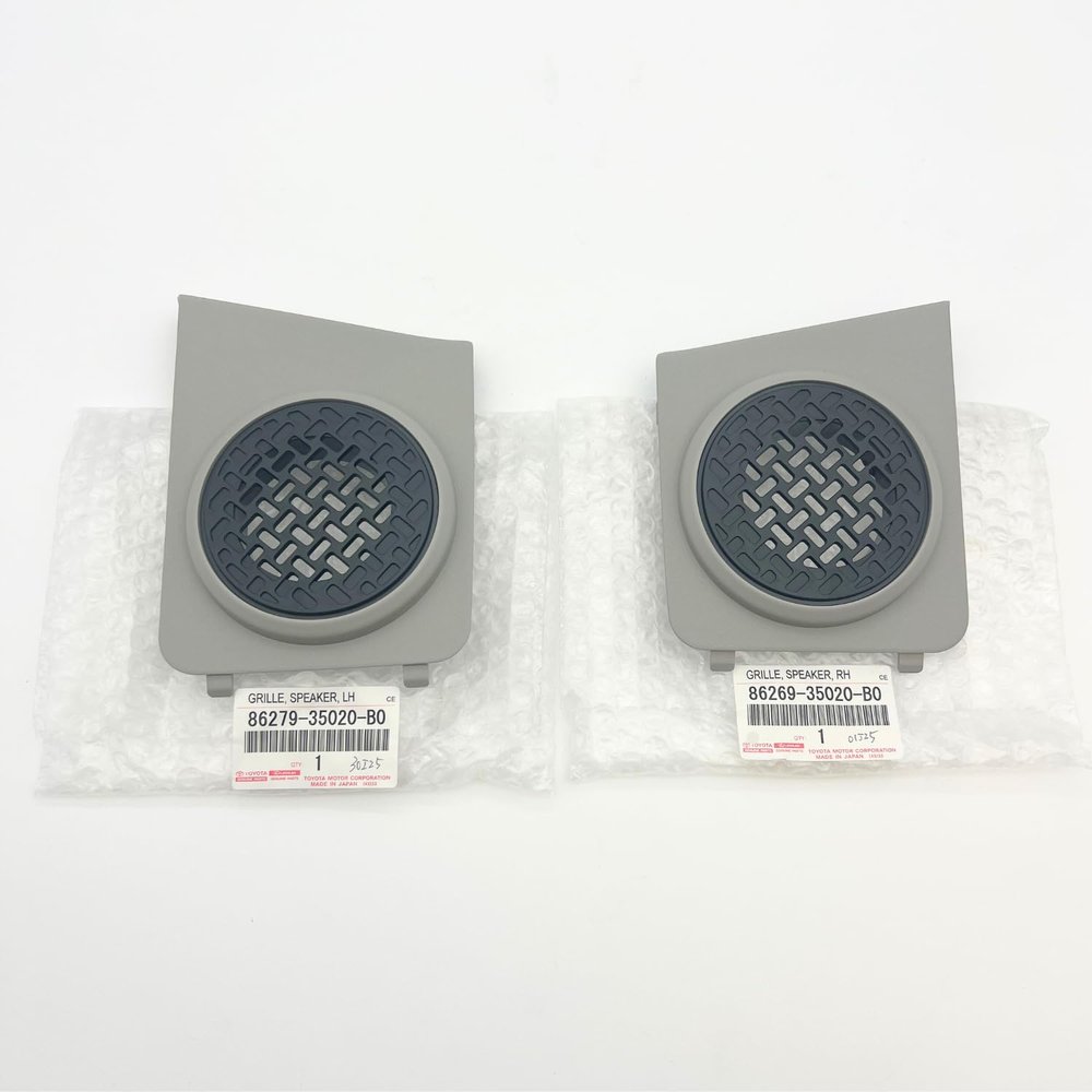 KINDZA Genuine 86269-35020-B0 86279-35020-B0 RH & LH D-Pillar Rear Speaker Grille Covers for Toyota 07-14 FJ Cruiser