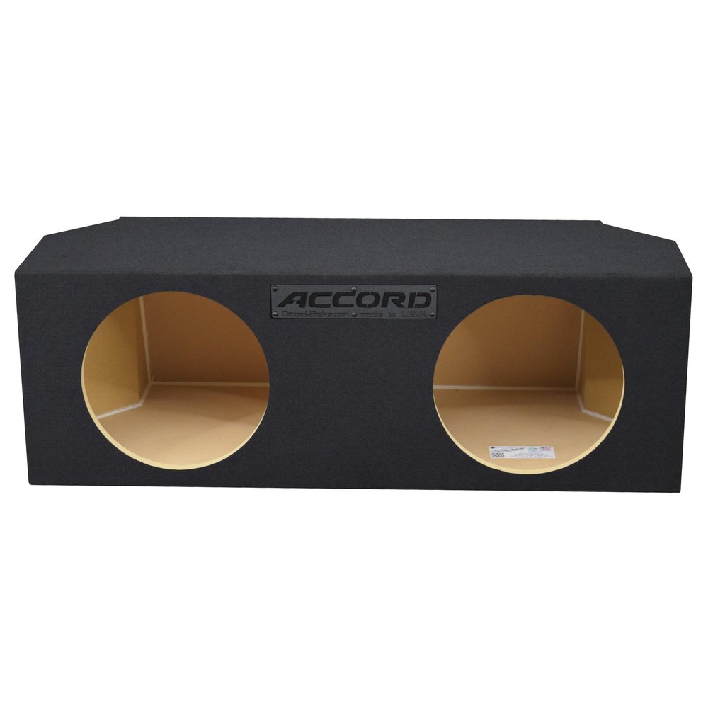 Accord 1994-2025 12" Dual Sealed Sub Box Subwoofer Enclosure Ground Shaker Speaker Box Ground-Shaker