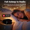 ottosing Digital Alarm Clock Radio with FM Radio & Red LED Display, Dual Alarm & Snooze, 20 Station Presets, Sleep Timer & Dimmer, USB Powered Bedside Clock Radio for Bedroom Heavy Sleepers view 4