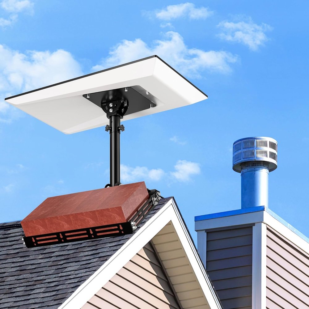 Burbifro Starlink Performance Gen 3 Roof Ridge Mount, Include Aluminum Alloy Pipe Adapter, Adjustable160 Degree Tilt for Better Signal, Compatible with Starlink Performance(Gen 3) Dish