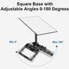 Burbifro Starlink Performance Gen 3 Roof Ridge Mount, Include Aluminum Alloy Pipe Adapter, Adjustable160 Degree Tilt for Better Signal, Compatible with Starlink Performance(Gen 3) Dish view 3