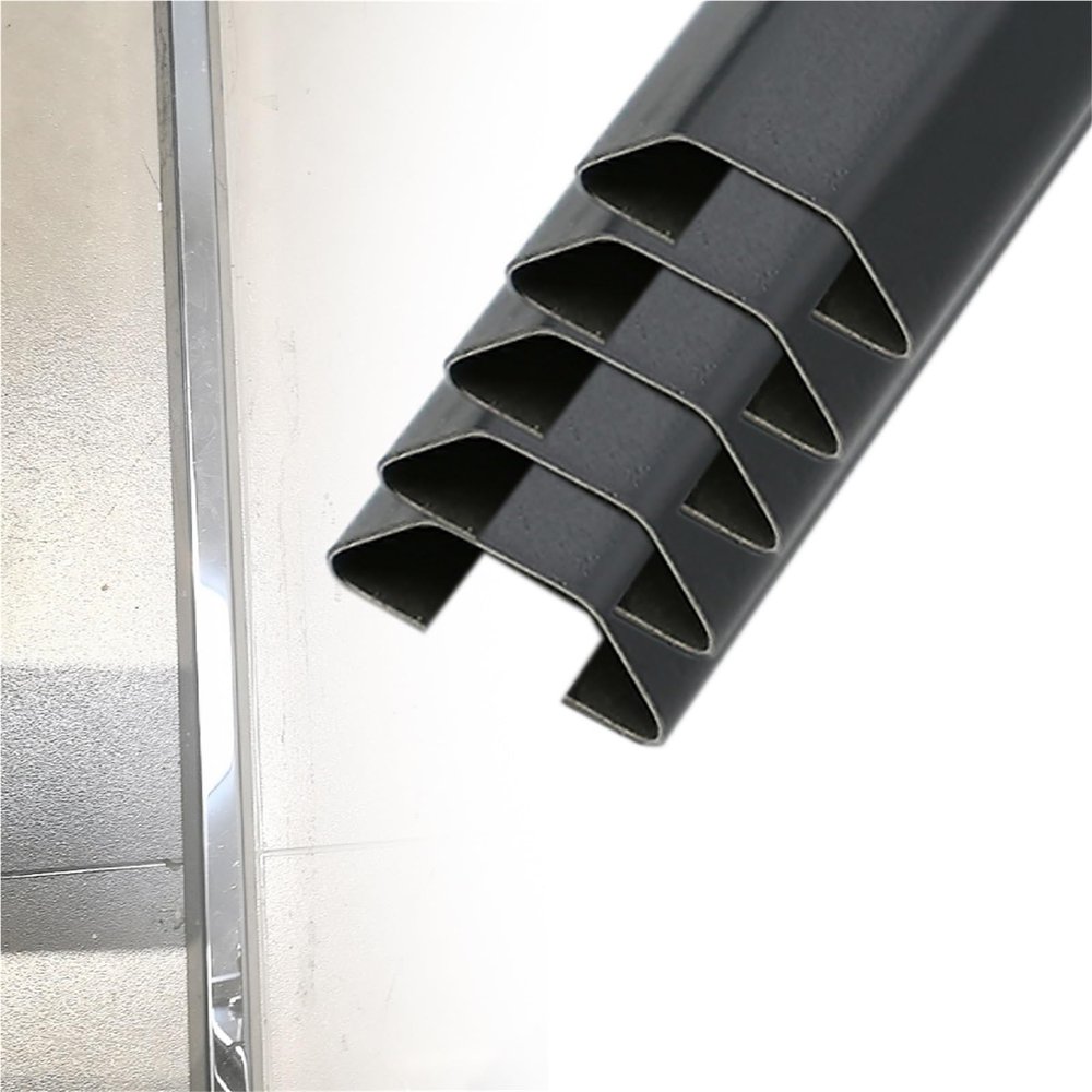 12 24 36 48 60 72 79 in Long Wire Guard Raceway Cord Cover, Paintable Stainless Steel Cable Concealer, Wire Lid Cable Raceway for Home/School/Office(B-5 pcs,L Outer Width 48in x 2in)