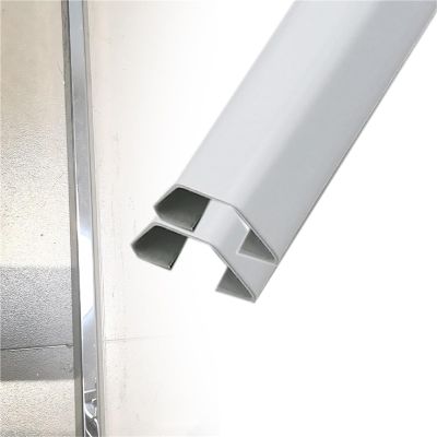 12 24 36 48 60 72 79 in Long Wire Guard Raceway Cord Cover, Paintable Stainless Steel Cable Concealer, Wire Lid Cable Raceway for Home/School/Office(A-2 pcs,L Outer Width 12in x 3/2in)