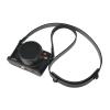 D-Lux 8 Case, Genuine Leather Camera Case Bottom Opening Body Half Base Cover for Leica D-Lux 8 with Neck Strap Lens Cap (Black) view 1