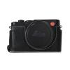 D-Lux 8 Case, PU Leather Camera Bag Bottom Opening Half Body Case Cover Shell for Leica D-Lux 8 with Neck Strap Lens Cap (Black) view 3