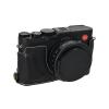 D-Lux 8 Case, PU Leather Camera Bag Bottom Opening Half Body Case Cover Shell for Leica D-Lux 8 with Neck Strap Lens Cap (Black) view 4