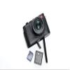 D-Lux 8 Case, Genuine Leather Bottom Opening Camera Half Case for Leica D-Lux 8 Cover Bag Protecter with Hand Wrist Strap (Black B) view 3