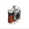 E-M10 III Case, Genuine Leather Bottom Opening Camera Half Case for Olympus OM-D E-M10 Mark III Cover Bag Protecter with Hand Wrist Strap (Brown) view 2